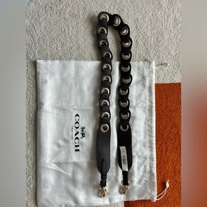 Coach brown leather crossbody strap